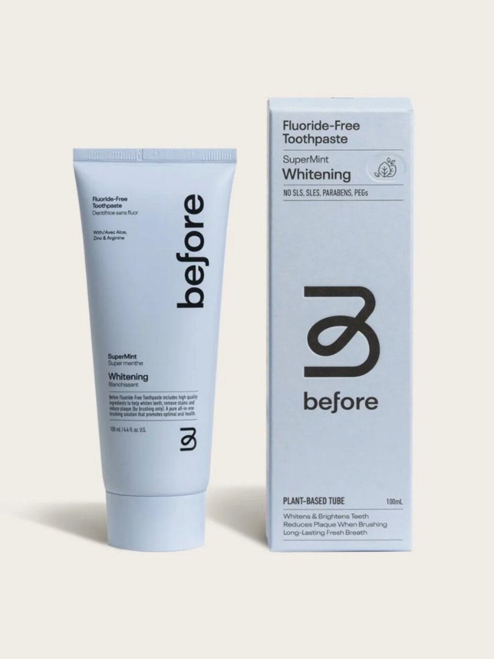 Before x Jilly Box Whitening Toothpaste